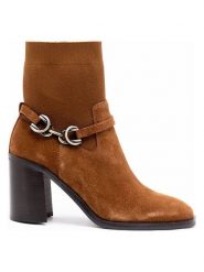 Aldo Skórzane botki w kolorze jasnobrązowym na obcasie rozmiar: 38,5. Brązowe botki Aldo, bez wzorów, bez obcasa, na obcasie, bez zapięcia. Za 173.99 zł.