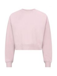 Clique Miami Cropped – Krótki sweter z bawełny z recyklingiem – Candy Pink. Czerwone swetry CLIQUE, xs, bez wzorów, z bawełny, bez ramiączek. Za 155.70 zł.