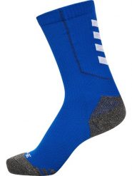 Hummel niskie skarpety treningowe z poliestru z recyklingu – TRUE BLUE/WHITE. Niebieskie skarpetki Hummel, bez wzorów, z bawełny. Za 80.15 zł.
