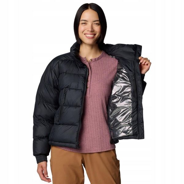 Kurtka Damska Pike Lake II Cropped Jacket. Czarne kurtki Columbia, m, bez wzorów, z jersey, bez kaptura. Za 743.99 zł.