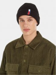 Tommy Jeans Czapka Im Tju Unisex Beanie AU0AU01808 Czarny. Czarne czapki zimowe Tommy Jeans, bez wzorów, z jeansu. Za 239.99 zł.