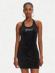 Juicy Couture Sukienka koktajlowa JCWED125326 Czarny Slim Fit. Czarne sukienki Juicy Couture, l, bez wzorów, z syntetyku, wizytowe, bez kołnierzyka, bez ramiączek. Za 199.99 zł.