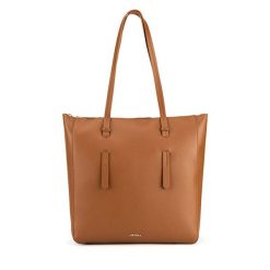 Torebka JENNY. Brązowe shopper bag Jenny, bez wzorów, bez dodatków. Za 149.99 zł.
