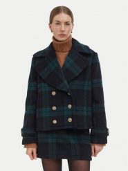Liu Jo Płaszcz wełniany WF6352 T719A Granatowy Relaxed Fit. Niebieskie płaszcze Liu Jo, na zimę, bez wzorów, z syntetyku, bez kaptura. Za 1,289.00 zł.