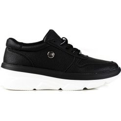 Czarne buty sportowe Vinceza na grubej podeszwie. Czarne buty treningowe VINCEZA, bez wzorów, bez zapięcia. Za 248.79 zł.