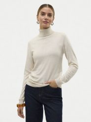 Vero Moda Golf Iris 10320450 Beżowy Slim Fit. Brązowe swetry Vero Moda, s, bez wzorów, z syntetyku, bez ramiączek. Za 109.99 zł.