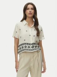 Vero Moda Koszula Kai 10345548 Beżowy Regular Fit. Brązowe koszule Vero Moda, m, bez wzorów, z wiskozy, bez kołnierzyka, bez ramiączek. Za 179.99 zł.