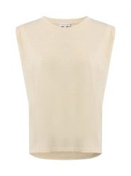 Marie Lund Koszula damska Kobiety beżowy|złoty marmurkowy, XXL. Brązowe koszule Marie Lund, xxl, bez wzorów, bez kołnierzyka, bez ramiączek. Za 179.95 zł.