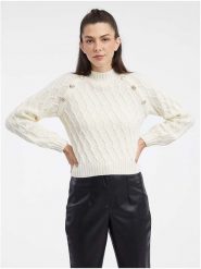 Orsay Sweter w kolorze białym rozmiar: M. Białe swetry Orsay, m, bez wzorów, bez ramiączek. Za 70.41 zł.