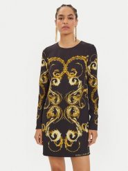 Versace Jeans Couture Sukienka codzienna 77HAO9P1 Kolorowy Regular Fit. Sukienki Versace Jeans Couture, na co dzień, bez wzorów, z jeansu, bez kołnierzyka, bez ramiączek, proste. Za 859.99 zł.