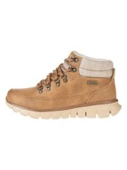 Skechers Botki "Synergy" w kolorze jasnobrązowym rozmiar: 37. Brązowe botki Skechers, bez wzorów, z materiału, bez obcasa, bez zapięcia. Za 176.91 zł.
