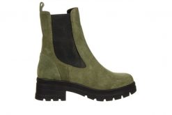 Botki Bayla-161 188 1101 55 Khaki Suede 161625, Zielony, Skóra naturalna. Zielone botki Bayla, bez wzorów, z gumy, eleganckie, z okrągłym noskiem, za kostkę, bez obcasa, bez zapięcia. W wyprzedaży za 269.00 zł.
