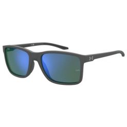 Okulary przeciwsłoneczne Under Armour Hustle XL S3 Matte. Szare okulary przeciwsłoneczne Under Armour, bez wzorów, prostokątne. Za 339.99 zł.