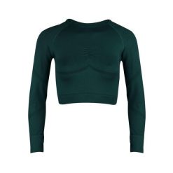Longsleeve fitness damski Beshaped Power Up! bezszwowy. Zielone biustonosze BESHAPED, bez wzorów, z nylonu. Za 189.00 zł.