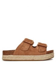DeeZee Espadryle HB210-15ECOO Beżowy. Brązowe espadryle DeeZee, bez wzorów, z materiału, bez obcasa. Za 139.99 zł.
