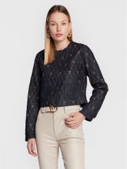 Pinko Kurtka jeansowa Inspirata 1 1J1115 A0A4 Granatowy Boxy Fit. Niebieskie kurtki Pinko, bez wzorów, z bawełny, bez kaptura. Za 789.99 zł.