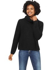 Heine Golf w kolorze czarnym rozmiar: 44. Czarne swetry Heine, bez wzorów, bez ramiączek. Za 56.99 zł.