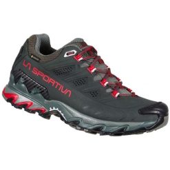 Buty sportowe La Sportiva Ultra Raptor II GTX damskie szare. Fioletowe buty trekkingowe La Sportiva, z materiału, bez zapięcia. W wyprzedaży za 708.15 zł.