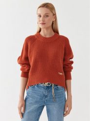 MICHAEL Michael Kors Sweter MF360NR6V1 Pomarańczowy Relaxed Fit. Brązowe swetry MICHAEL Michael Kors, s, bez wzorów, z wełny, bez ramiączek. Za 1,529.00 zł.