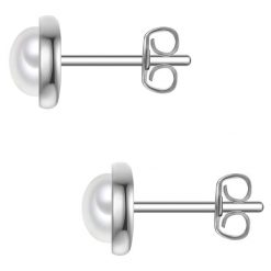 Rafaela Donata Kolczyki z Srebra Sterling w srebrze z perla muszlowa 1 ct Damski. Białe kolczyki Rafaela Donata, z perłą, srebrne. Za 119.99 zł.