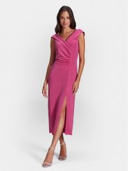 Swing Sukienka koktajlowa 5AG24900 Różowy Slim Fit. Czerwone sukienki Swing, bez wzorów, z syntetyku, wizytowe, bez kołnierzyka, bez ramiączek. Za 519.99 zł.