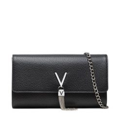 Torebka Valentino. Czarne kopertówki Valentino, bez wzorów, wizytowe, bez dodatków. Za 269.99 zł.