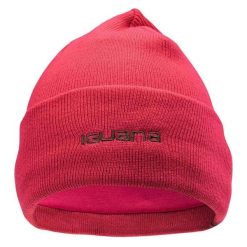 Zimowa Czapka Damska Prążkowana Lea. Niebieskie czapki zimowe IGUANA, bez wzorów, prążkowane, sportowe. Za 61.99 zł.