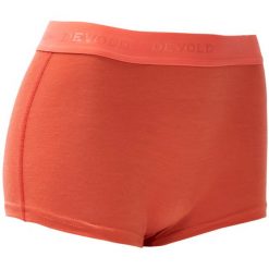 Bokserki termoaktywne damskie Devold Breeze Merino 150 Hipster. Czerwone bokserki damskie Devold, bez wzorów, z materiału. Za 154.99 zł.