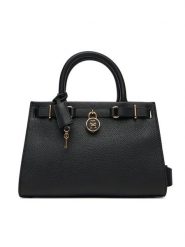 Tommy Hilfiger Torebka American Icon Mini Tote Leather AW0AW17188 Czarny. Czarne torebki klasyczne Tommy Hilfiger, bez wzorów, ze skóry, bez dodatków. Za 809.99 zł.