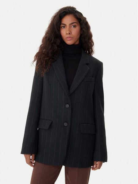 ViCOLO Marynarka TF0126 Czarny Regular Fit. Czarne marynarki i żakiety ViCOLO, l, bez wzorów, z syntetyku, bez ramiączek. Za 699.99 zł.