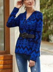 Milan Kiss Kardigan w kolorze niebieskim rozmiar: M. Niebieskie swetry Milan Kiss, m, bez wzorów, ze skóry, bez ramiączek. Za 104.89 zł.