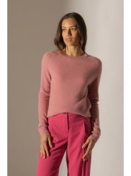 Perfect Cashmere Kaszmirowy sweter "Whitney" w kolorze jasnoróżowym rozmiar: M. Różowe swetry Perfect Cashmere, m, bez wzorów, z kaszmiru, bez ramiączek. Za 277.36 zł.