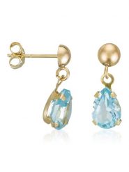 OR ÉCLAT Złote kolczyki-wkrętki "Jolie Topaze" z topazami rozmiar: onesize. Żółte kolczyki Or Éclat, z topazem, złote. Za 379.44 zł.