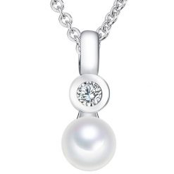Valero Pearls Naszyjnik z pereł srebro wysokiej próby Cyrkonia Perła hodowlana słodkowodna srebrny Naszyjniki 1 ct Damski. Szare naszyjniki Valero Pearls, z materiału, z cyrkonią, srebrne. Za 299.99 zł.