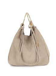 Mia Tomazzi Skórzana torebka "Tarabella" w kolorze beżowym - 34 x 30 x 11 cm rozmiar: onesize. Brązowe torebki klasyczne Mia Tomazzi, bez wzorów, z materiału, przez ramię, bez dodatków. Za 297.26 zł.