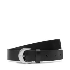 Pasek Damski Calvin Klein Jeans. Czarne paski Calvin Klein Jeans, bez wzorów, z jeansu, casualowe. Za 219.99 zł.