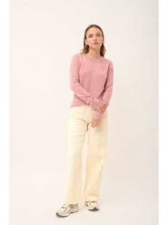 Just Cashmere Kaszmirowy sweter "Jane" w kolorze jasnoróżowym rozmiar: L. Różowe swetry Just Cashmere, l, bez wzorów, z kaszmiru, bez ramiączek. Za 323.50 zł.