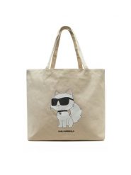 KARL LAGERFELD Torebka A1W50022 Beżowy. Brązowe torebki klasyczne KARL LAGERFELD, bez wzorów, z materiału, bez dodatków. Za 209.99 zł.