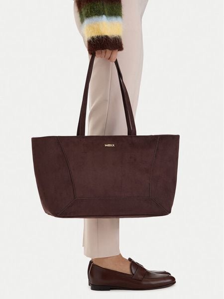 MEXX Torebka CEO-MEXX-L-003-10 Brązowy. Brązowe shopper bag Mexx, bez wzorów, z materiału, bez dodatków. Za 229.99 zł.