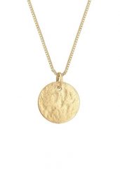 Elli Damska zawieszka płytka młotkowana ze srebra próby 925 Sterling Silver Naszyjniki 1 ct Damski. Szare naszyjniki Elli, z materiału, srebrne. Za 333.99 zł.