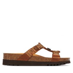 Klapki Scholl. Brązowe klapki Scholl, bez wzorów, bez obcasa, bez zapięcia. Za 319.99 zł.