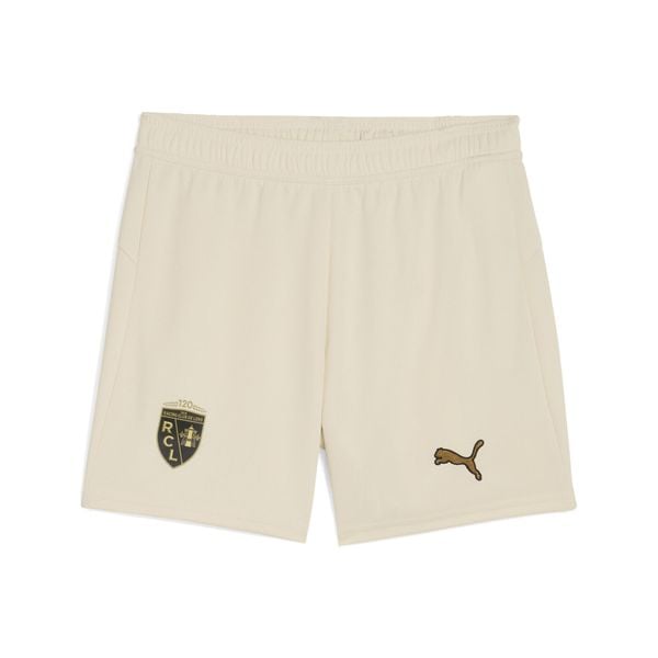 Młodzieżowe szorty RC Lens 25/26 PUMA. Biała szorty Puma, bez wzorów, ze lnu, młodzieżowe. Za 179.00 zł.