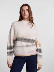 Pieces Sweter 17142347 Biały Regular Fit. Białe swetry Pieces, xs, bez wzorów, z syntetyku, bez ramiączek. Za 179.99 zł.