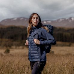 Dlx Luisa - Polar damski Dlx granatowy. Niebieskie bluzy z polaru DLX, bez wzorów, z dzianiny, trekkingowe. Za 379.99 zł.