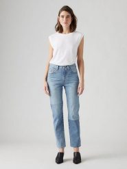 Levi´s Dżinsy - Slim fit - w kolorze błękitnym rozmiar: W33/L30. Niebieskie jeansy l, z aplikacjami, klasyczne, z podwyższonym stanem. Za 247.11 zł.
