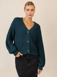 APART Kardigan w kolorze morskim rozmiar: 40/42. Niebieskie swetry Apart, bez wzorów, z kaszmiru, bez ramiączek. Za 173.99 zł.