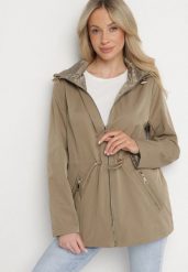 Ciemnozielona Kurtka Parka Dwustronna z Odpinanym Kapturem Amoetta. Zielone kurtki Born2be, l, bez wzorów, z jeansu, eleganckie. W wyprzedaży za 135.99 zł.