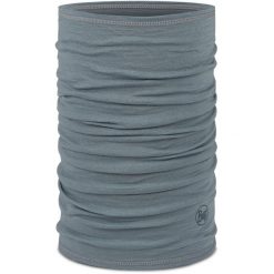 Komin na szyję - Bandana BUFF Merino Lightweight Solid. Brązowe szaliki i kominy Buff, bez wzorów, z wełny, sportowe. Za 109.99 zł.