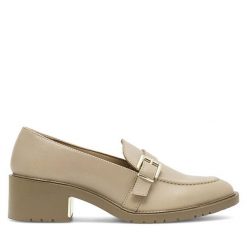 Półbuty Lasocki. Brązowe półbuty wsuwane Lasocki, bez wzorów, bez obcasa, na obcasie. Za 207.99 zł.