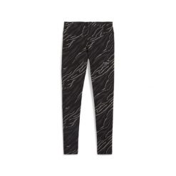 Damskie legginsy z grafiką ESS+ ANIMAL PUMA Black. Czarne legginsy Puma, bez wzorów, eleganckie. W wyprzedaży za 141.65 zł.